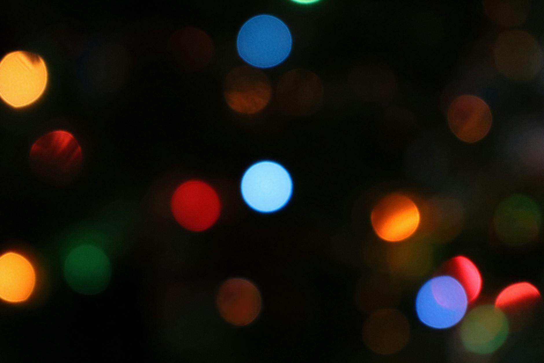 colorful dots of lights